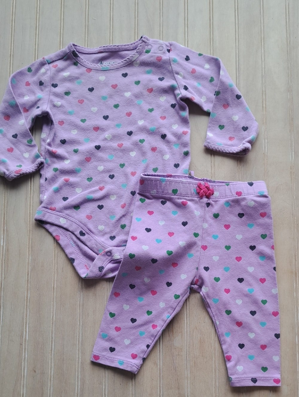 Baby Gap Brannan's Favorites Heart Bodysuit & Leggings Set Infant Comfy Casual